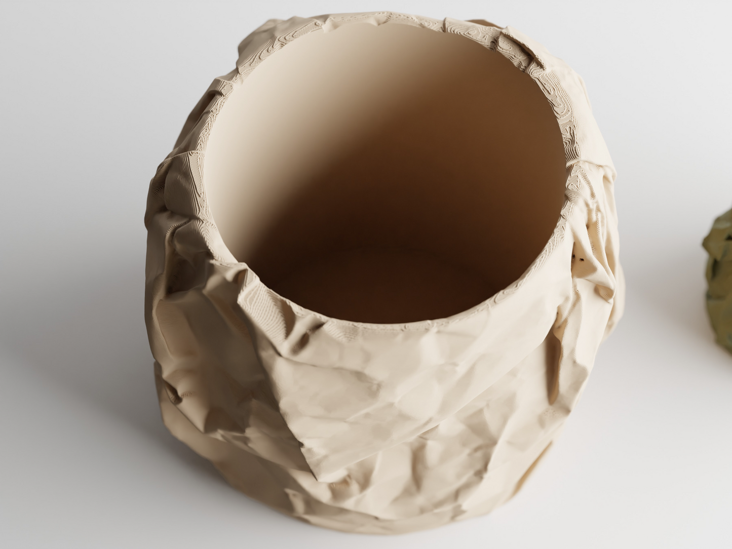 Crumbled Paper Plant Pot Home Decoresion Eco-Freidnly Pots