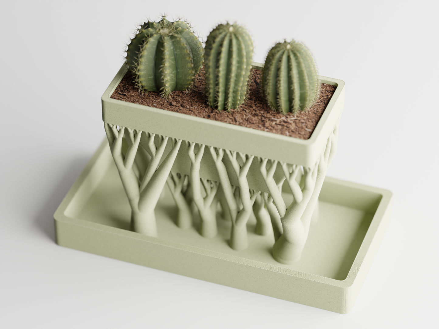 Organic Planter Rectangular Home Decoresion Eco-Friendly Pots