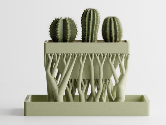 Organic Planter Rectangular Home Decoresion Eco-Friendly Pots