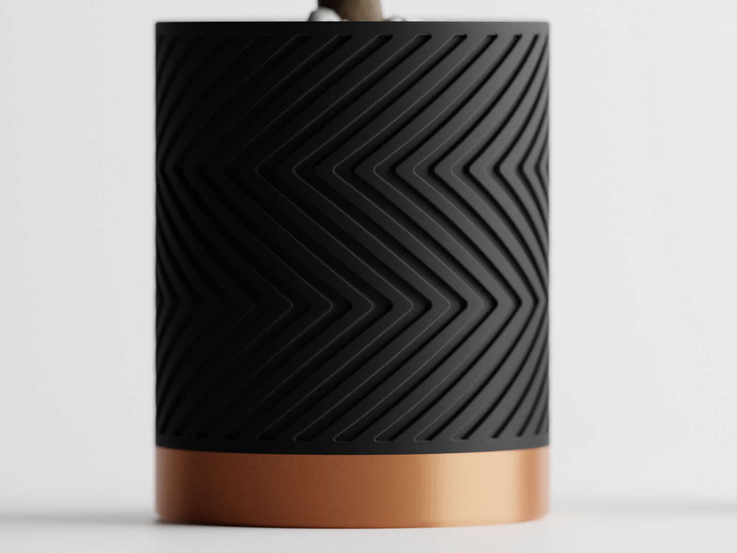 Two-Tone Zigzag Plant Pot Home Decoresion Eco-Freindly Pots