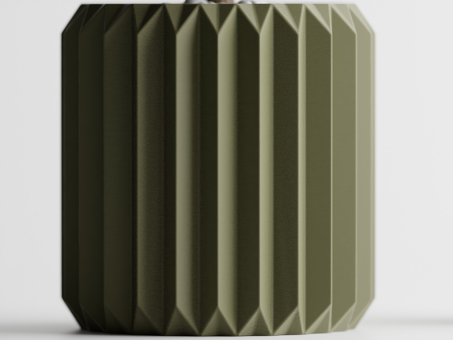 Plant Pot Big Ribbed Triangle Flower Pot Home Decoresion Eco-Freiandly Pots