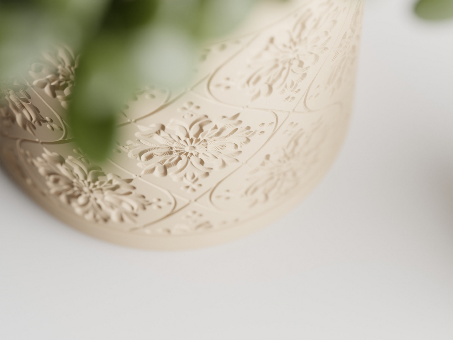 Plant Pot Floral Pattern Flower Pot Home Decoresion Eco-Freindly Pots