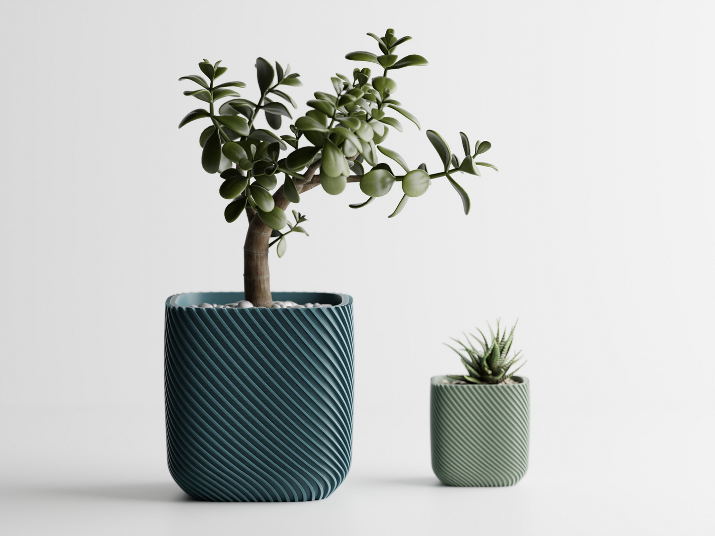 Plant Pot Rib rounded cube Flower Pot Home Decoresion Eco-Freindly Pots