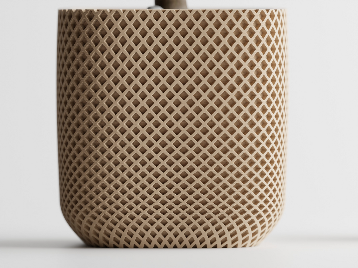 Plant Pot double Rib rounded cube Flower Pot Home Decoresion Eco-Freindly Pots