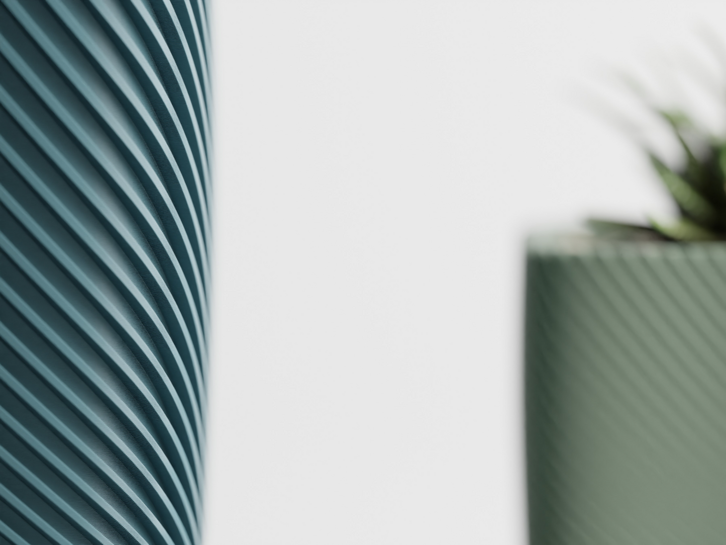 Plant Pot Rib rounded cube Flower Pot Home Decoresion Eco-Freindly Pots