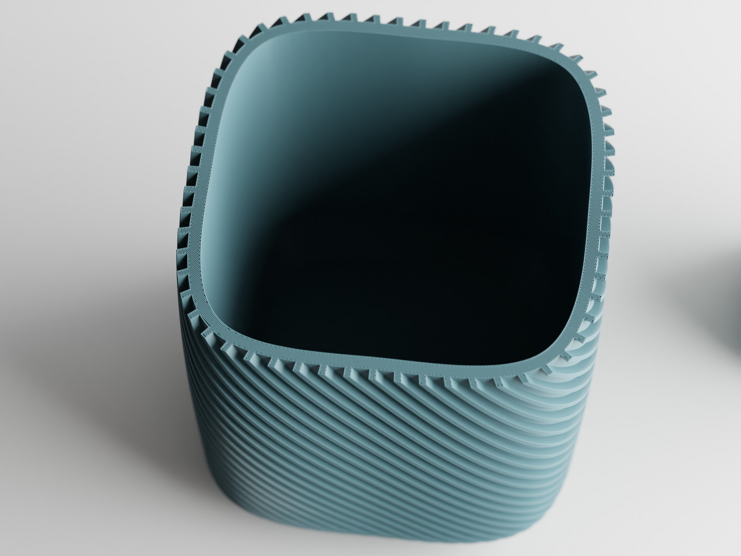 Plant Pot Rib rounded cube Flower Pot Home Decoresion Eco-Freindly Pots