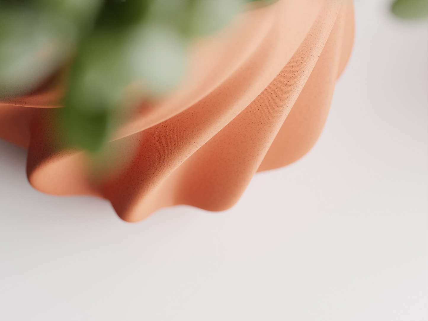 Plant Pot smooth ribs curved Flower Pot Home Decoresion Eco-Freindly