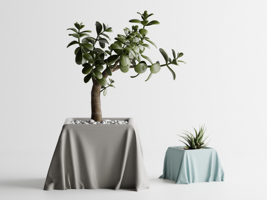 Silk Cloth Flower Pot Home Decoresion Eco-Freindly Pots