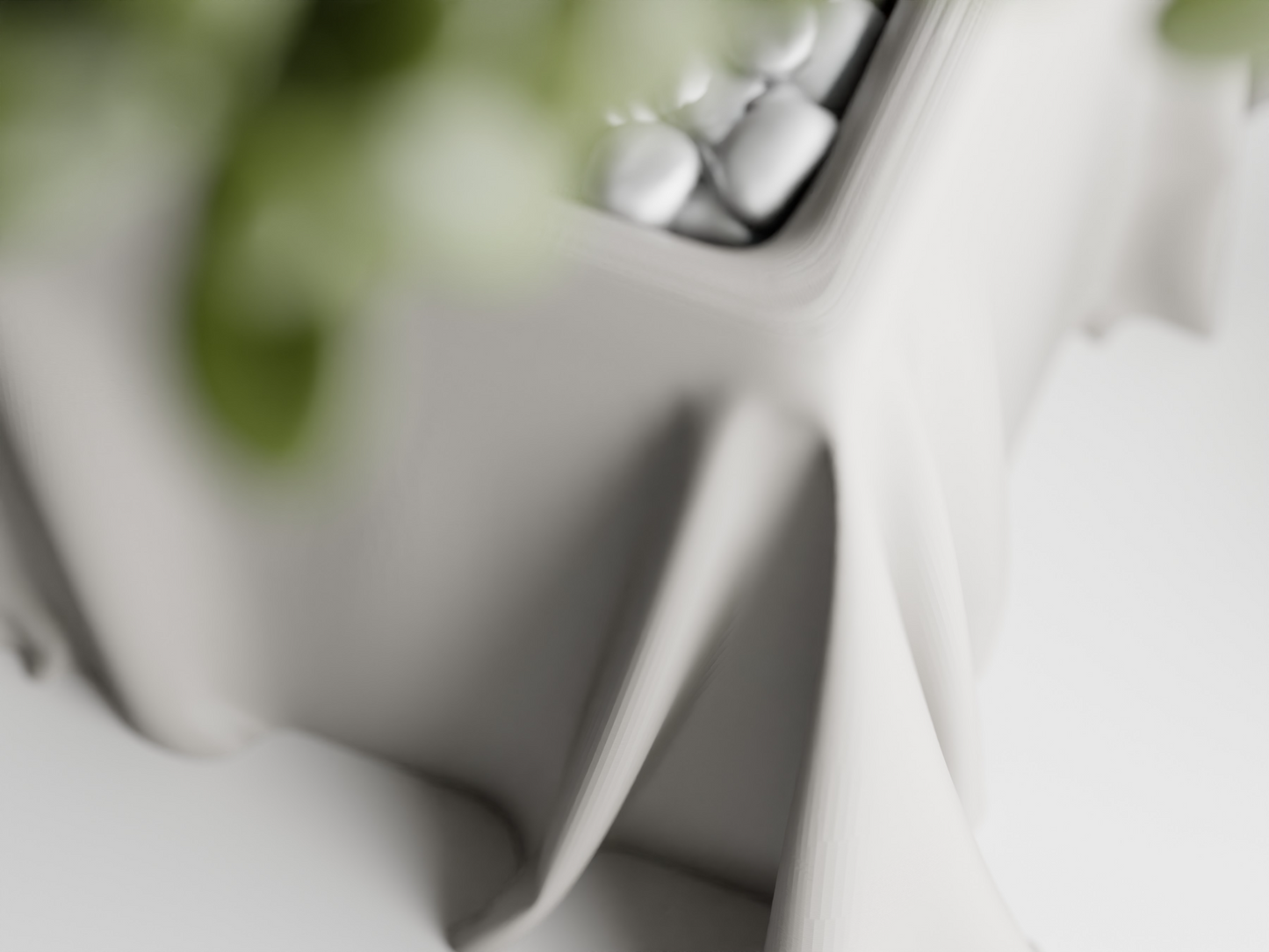 Silk Cloth Flower Pot Home Decoresion Eco-Freindly Pots